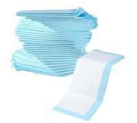 Diaper Changing Pad, Changing Mat, 100 Pieces, Waterproof Backing Soft Fabric Leak Proof Comfortable Portable Multipurpose, Training Pads for Home Travel Baby Puppy, 12.99x17.72inches, Blue