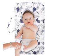 Diaper Changing Pad, Foldable Portable Changing Mat for Diaper Bags, Nylon Space-Saving and Machine Washable, Perfect for Travel and Outdoor Use, 13.78x23.62x0.39 Inches