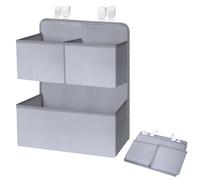 Diaper Organizer Hanger - 3-Pocket Adjustable Secure Versatile | Changing Table Crib Diaper Holder Bag for Bedroom Daycare Hospital Stroller Living Room
