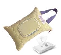 Diaper Wipe Holder, Quilted Wipe Holder, Stroller Wipes Container, Travel Quilted Diaper Dispenser Pouch. Double-Layer Wipes Bag For Daily Commuting Camping Bathroom Stroller Car Travel