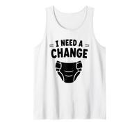 Diapers Minimalist Baby Parent Diaper i Need a Change Canotta