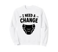 Diapers Minimalist Baby Parent Diaper i Need a Change Felpa