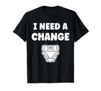 Diapers Minimalist Baby Parent Diaper i need a change Maglietta