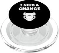 Diapers Minimalist Baby Parent Diaper i need a change PopSockets PopGrip per MagSafe