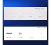 Diapositiva professionale per microscopio con scala di calibrazione accurata ret