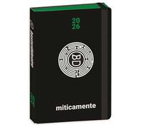 Diario 16 mesi 2025-26, R Pu Bastardidentro Agenda Miticamente, 13,6 x 18,3 cm - Nero