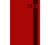 Diario 2026: cuaderno personal, Rojo