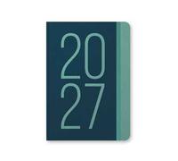 Diario 2027 Essence A5 Settimanale verticale turchese