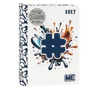 Diario Agenda Medium 16 Mesi 2026/2027 Hashtag Blu Color Me My Evolution