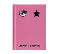 DIARIO AGENDA SCUOLA 15x11cm Chiara Ferragni 2022/2023 + omaggio portachiave paillettes e penna led luminosa