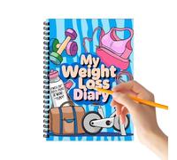 Diario alimentare per la perdita di peso, diario per obiettivi di fitness, diario accurato per la perdita di peso di 12 settimane per dieta, casa, palestra, allenamento, corsa, pasto, benessere