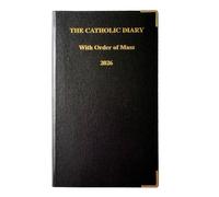 Diario Cattolico Slimline 2026 Con Ordine Di Messa - Settimana Da Vedere - Nero
