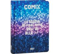COMIX - Agenda 2027 Giornaliera 16 Mesi, Diario per Scuole Medie e Superiori, con Copertina Rigida, 576 Pagine con Grafiche e Fumetti, Ideale per Ragazzi e Ragazze, 13x17,8 cm