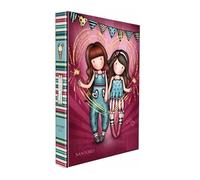 DIARIO Compatibile con Gorjuss London Santoro Pretty Melody Ballerina F.to Standard 20x15cm 2022/2023 + Omaggio Penna LED+ portachiave Paillettes