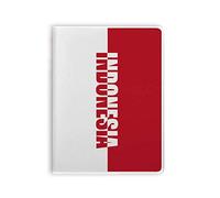 Diario con copertina morbida in gomma e bandiera dell'Indonesia