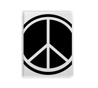 Diario con copertina morbida in gomma, motivo simbolo della pace, anti-guerra