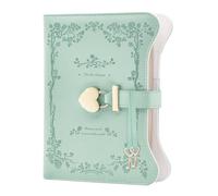 Diario con lucchetto a forma di cuore, in pelle PU, diario segreto con lucchetto a forma di cuore e chiave per donne e ragazze, agenda, cancelleria scolastica, regalo e scrittura