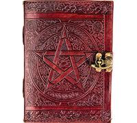 Diario Con Pentacolo Stella in Pelle Urbana Per Uomo Donna Grimorio Wicca Stregoneria Pagana Libro Delle Ombre Quaderno Per Schizzi Taccuino Per Scrittura Pagine Vuote Senza Fodera