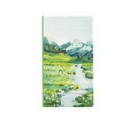 Diario con pittura a olio con copertina rigida, taccuino tascabile, diario di viaggio, pianificatore di bilancio personale per studenti
