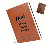 Diario con scritta "Dad,I Want To Hear Your Story" (lingua italiana non garantita), diario guidato per il papà per condividere la storia della sua vita, diario portatile con copertina rigida, diario