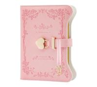 Diario con serratura, in pelle PU, grazioso diario segreto, ricaricabile, formato B6, con chiusura a , per ragazze, donne, studenti, ideale come diario privato per casa, scuola, ufficio