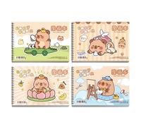 Diario da disegno a doppia spirale, 100 g/m², portatile, per studenti e artisti, blocco per schizzi