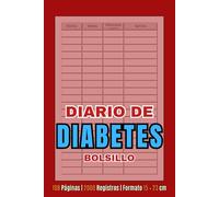 Diario de Diabetes Pequeño: Registro de Glucosa para Diabéticos | Seguimiento fácil de tu nivel de azúcar en sangre | Libro de Bolsillo | Formato 15 × 23 cm | 2000 Registros