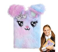Diario dei conigli - Prendi i tuoi appunti facilmente dopo l'esterno, diario segreto di peluche coniglio | Super dolce, morbido e lucido per Natale, compleanno, Capodanno