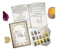 Diario dei tarocchi - Quaderno per la lettura dei tarocchi, quaderno di esercizi vintage per streghe | Diario di orientamento astrologico divinazione con layout rituale di meditazione, accessorio per