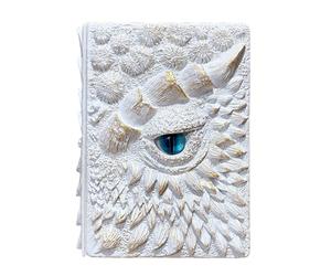 Diario Del Drago In Resina - Quaderno Con Copertina Rigida Con Design A Forma Di Occhio In Rilievo, Libro Di Scrittura Fantasy Artistico | Blocco Note Unico A Tema Drago Per La Raccolta Di Disegni Di