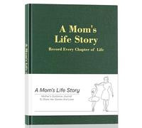 Diario della storia della vita della mamma, diario in pelle con copertina rigida, oltre 300 domande guidate, libro dei ricordi di famiglia, perfetto per la mamma per condividere i suoi ricordi, regalo