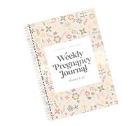 Diario denso per la gravidanza, con pagine spaziose per registrare settimanalmente e monitorare lo sviluppo del bambino