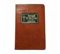 Diario devozionale da uomo "Strength In The Cross", quaderno per studio biblico di 365 giorni