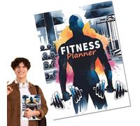 Diario di allenamento fitness - Diario giornaliero per monitorare le abitudini di esercizio, quaderno per la perdita di peso in palestra per raggiungere i tuoi obiettivi di benessere