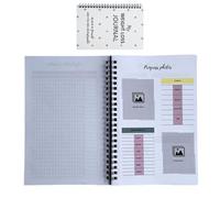Diario di allenamento per la perdita di peso, diario di fitness con pianificatore dei pasti, tracker nutrizionale, taccuino per sonno e benessere, organizzatore giornaliero per obiettivi di salute