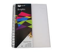 Diario di arti visive A5 satinato Quill Brights con copertina in polipropilene c
