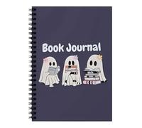 Diario di carta di Halloween Reading Tracking Notebook Twin Coil Binding Planner per la gestione dei piani 148x210mm Halloween Planner Notebook