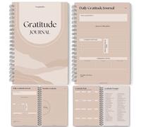 Diario di gratitudine e consapevolezza,Modello di gratitudine, Pianificatore di cura di sé, diario di positività, diario giornaliero, barattolo di gratitudine, diario di manifestazione,A5 Lux