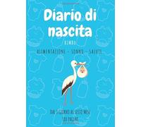 Diario di nascita bimbo - Alimentazione, sonno salute: Diario neonato da compilare - Una pagina completa da compilare al giorno per monitorare i primi mesi del vostro bimbo | Regalo per neomamma