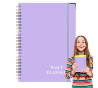 Diario di pianificazione 2025, taccuino organizzatore giornaliero | Diario organizzatore giornaliero al 2025, calendario di gestione del in formato A5 per casa, scuola e lavoro professione