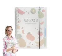 Diario di ricette vergine,diario di ricette bianco - diario di ricette con copertina rigida A4 per scrivere le tue ricette - libro di ricette personale vuoto, diario di cucina per i tuoi