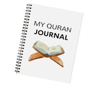 Diario di studio del Corano Notebook Twin Coil Binding Planner Giornaliero Corano Lettura Progress Tracking Journal Notebook 21x14cm Crescita Planner