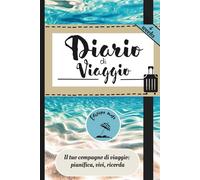 Diario di Viaggio: Agenda da viaggio da compilare in bianco e nero 156 pagine per 4 settimane con planner, appunti, curiosità marine, spese, ricordi e note personali.