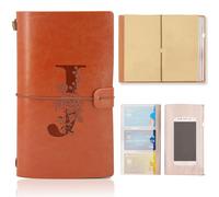 Diario di Viaggio iniziale, Taccuino in Pelle Rifillabile, Diario Blocco Note Quaderno Compleanno Regalo per Donne Ragazze Amica Scrittori Giornalisti e Studenti Regalo per Festa Della Mamma(J)