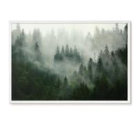 Diario di Viaggio Magnetico 60x40 magia della foresta Cornice Bianca