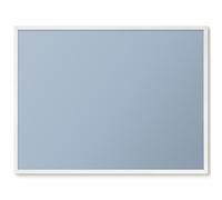 Diario di Viaggio Magnetico 80x60 Blu pastello Cornice Bianca