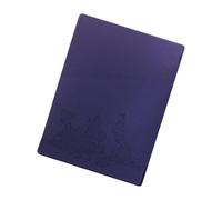 Diario di viaggio per principianti, con copertina per passaporti, con design ricamato e scomparti per carte di credito, Blu, Taglia unica