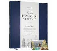 Diario di Viaggio & Taccuino delle Avventure - Scrapbook per Fino a 16 Viaggi (Blu)