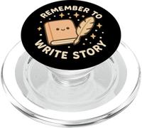 Diario divertente con scritta "Remember to Write Story" PopSockets PopGrip per MagSafe