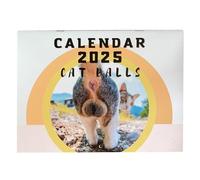 Diario divertente per gatti - Calendario da parete 2025 per gli amanti dei gatti, divertente calendario per gatti 2025, calendario mensile da parete, 12 mesi scritto su planner